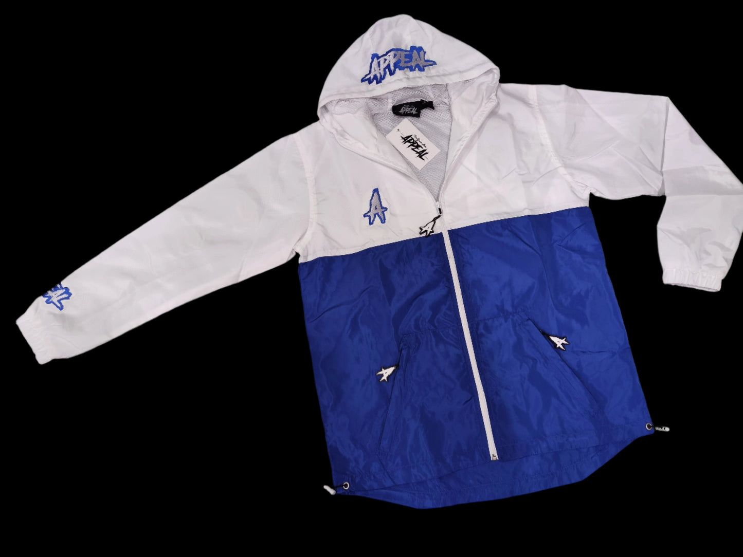 Appeal Windbreak Jacket Royal Blue White