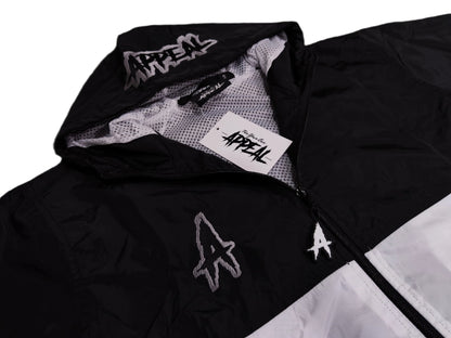 Appeal Windbreak Jacket Black White